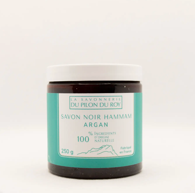 Savon Noir Hammam Bio à l'Argan et Eucalyptus - 250g - Veganova